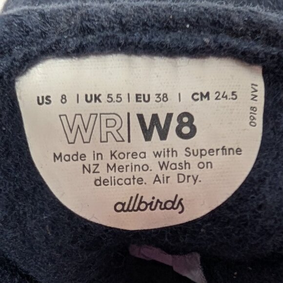 Allbirds Wool Runners in Tuke Midnight (Cream Sole) - Picture 2 of 16